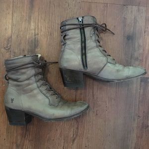 Frye Courtney Lace Up Booties